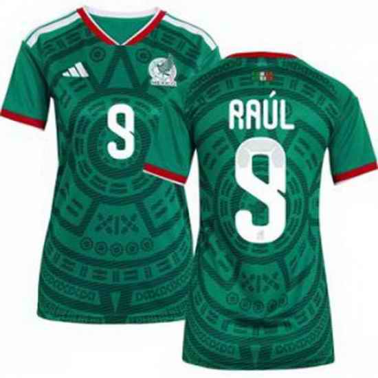 Women 9 Mexico Raul Jimenez 2026 Replica White Jersey 3